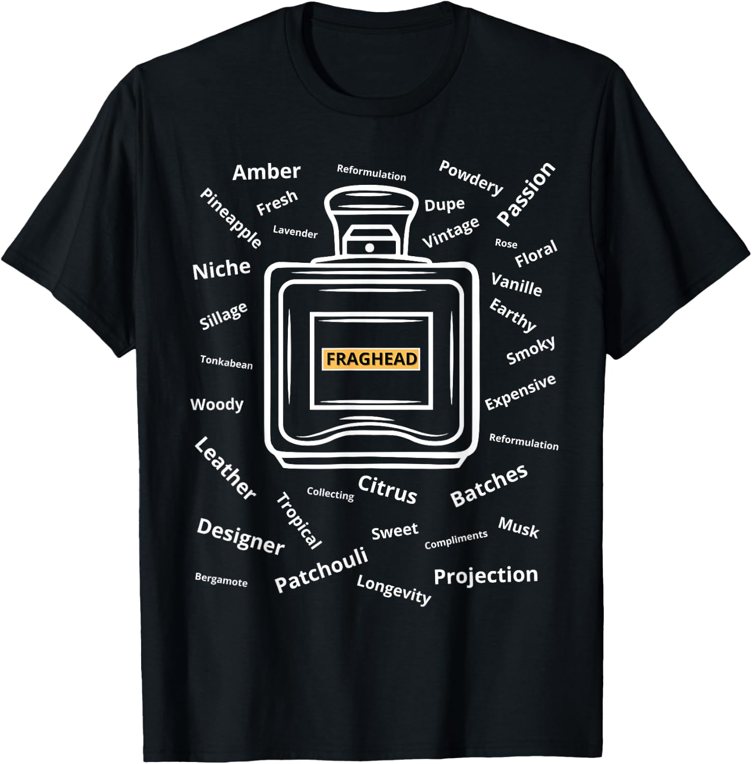 Fraghead Fragrances Perfume Collector T-Shirt - T-Shirt | Black
