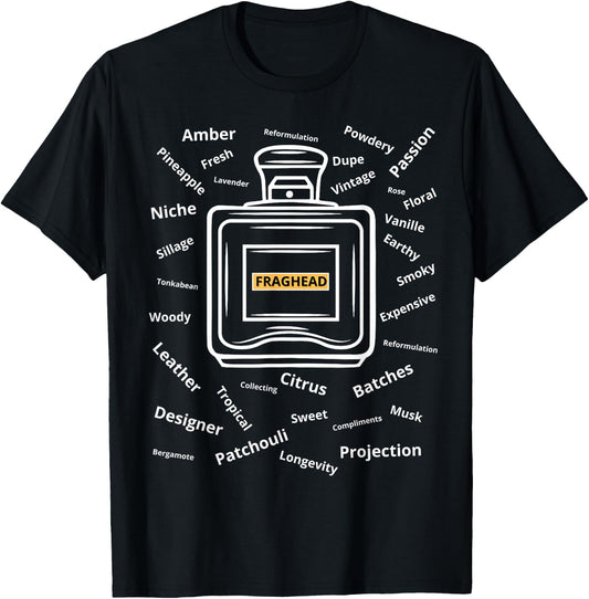 Fraghead Fragrances Perfume Collector T-Shirt - T-Shirt | Black