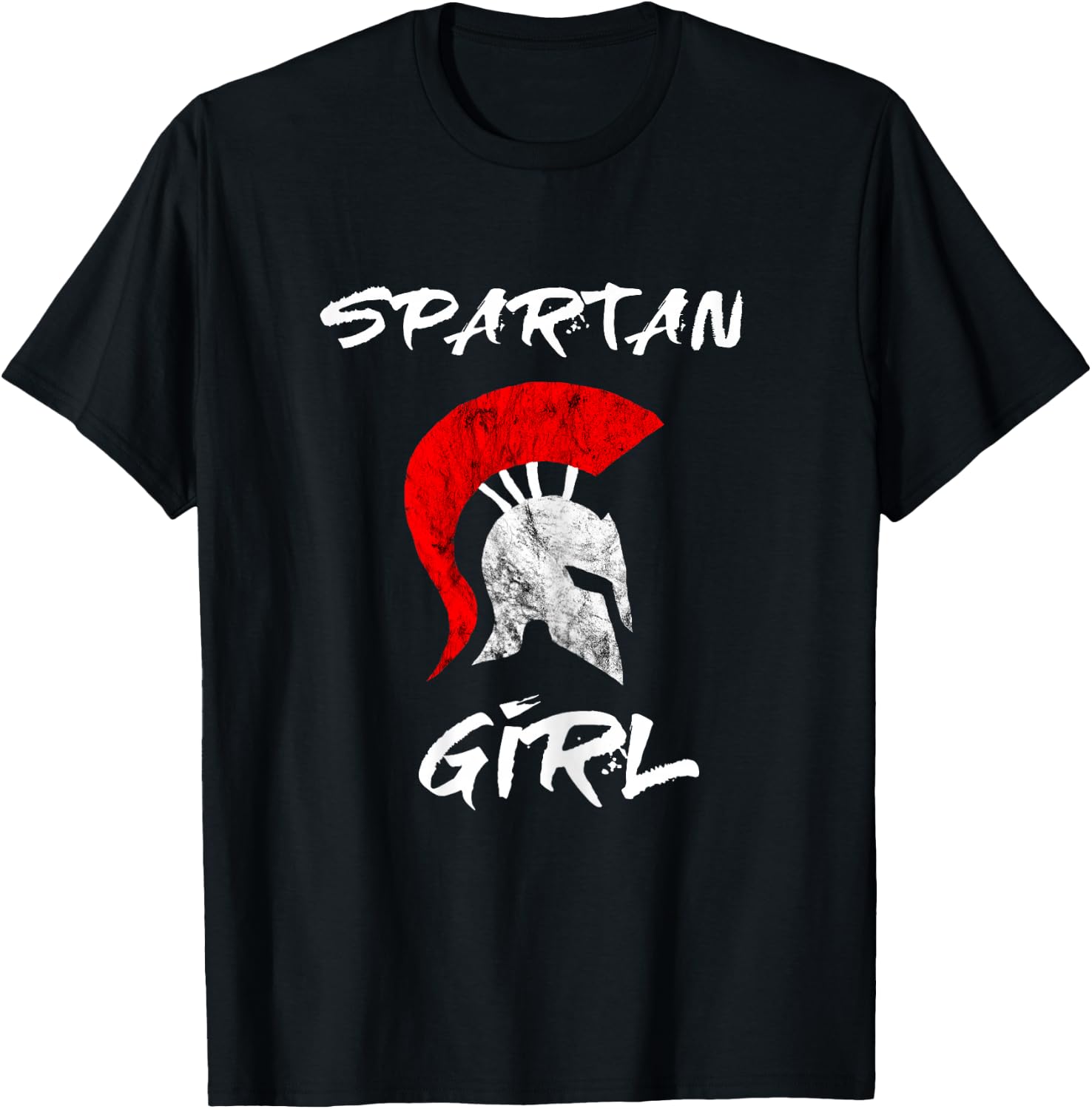 Spartan Girl Spartan Girl's Warrior Gladiators Helmet T-Shirt - T-Shirt | Black
