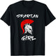 Spartan Girl Spartan Girl's Warrior Gladiators Helmet T-Shirt - T-Shirt | Black