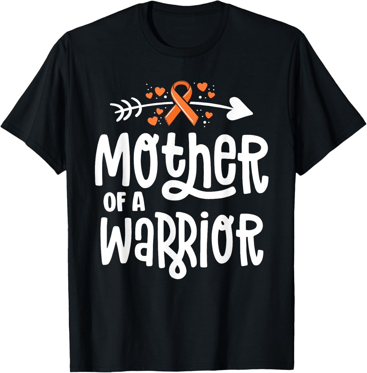 Mother Of A Warrior Mom Family Leukemia Cancer Awareness T-Shirt - T-Shirt | Black