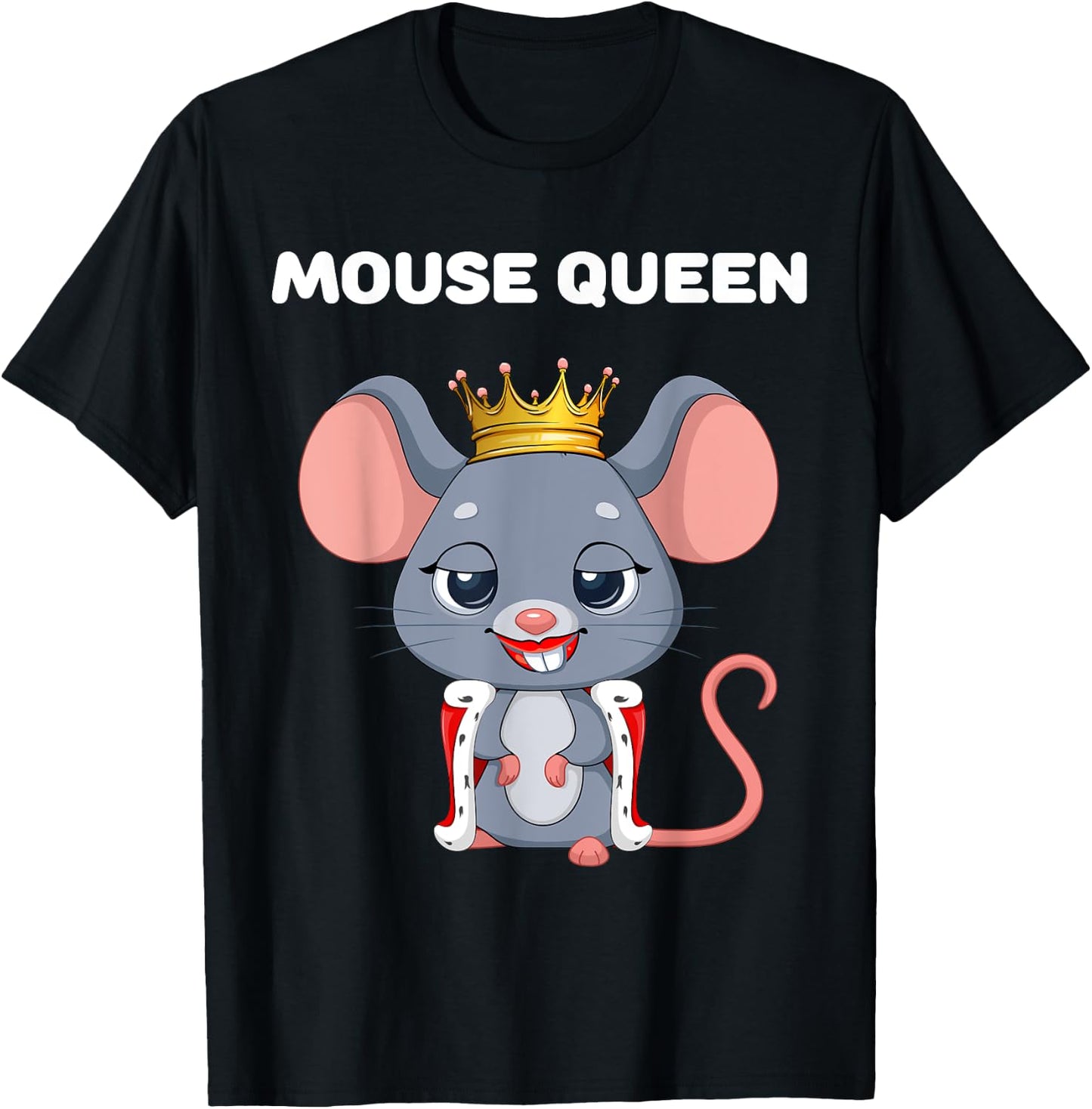 Queen Mouse | & Girls T-Shirt - T-Shirt | Black