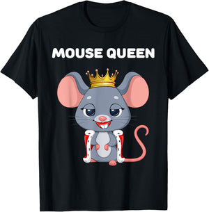 Queen Mouse | & Girls T-Shirt - T-Shirt | Black