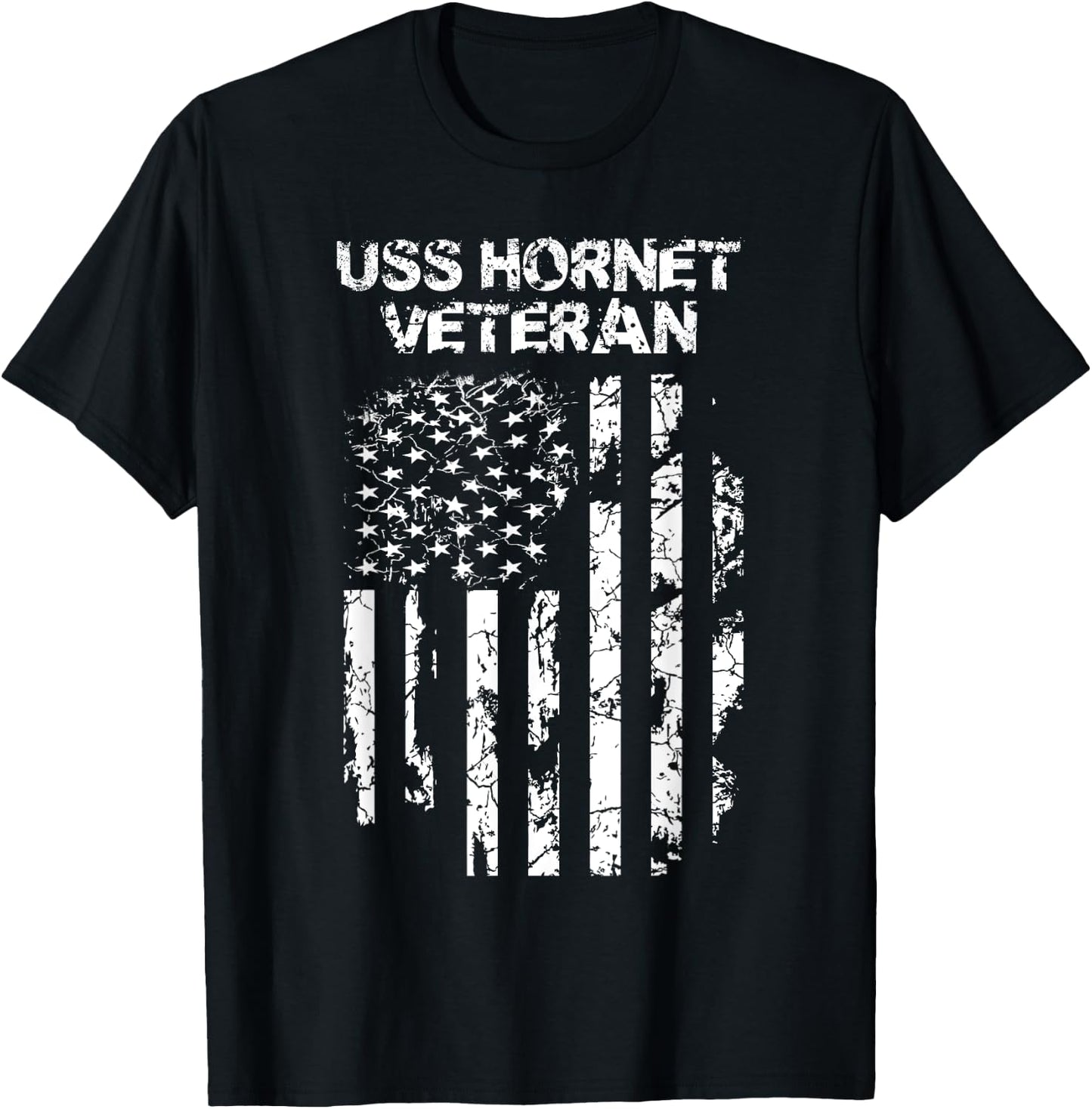 USS Hornet Veteran Military T-Shirt - T-Shirt | Black