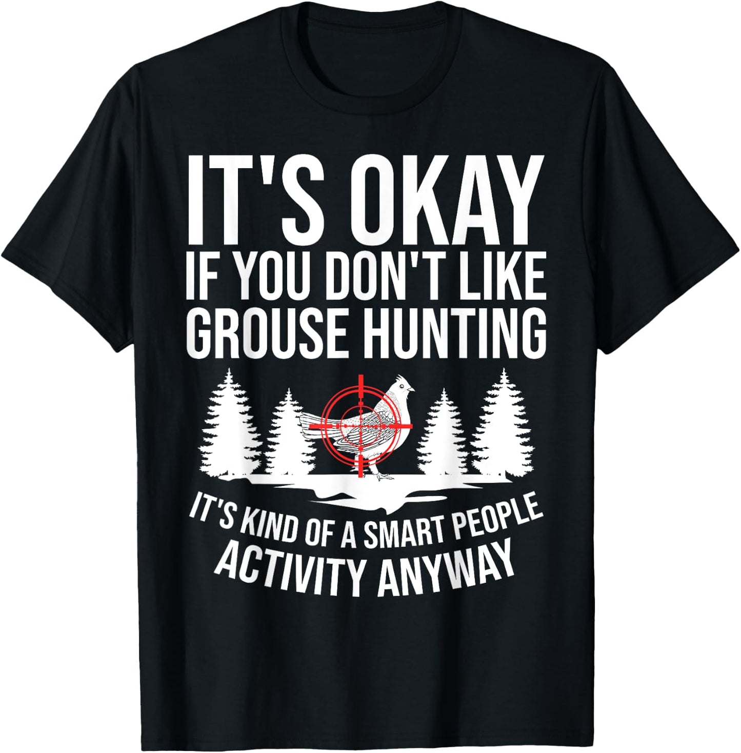 Ruffed Grouse Hunting Bird Spruce Grouse T-Shirt - T-Shirt | Black