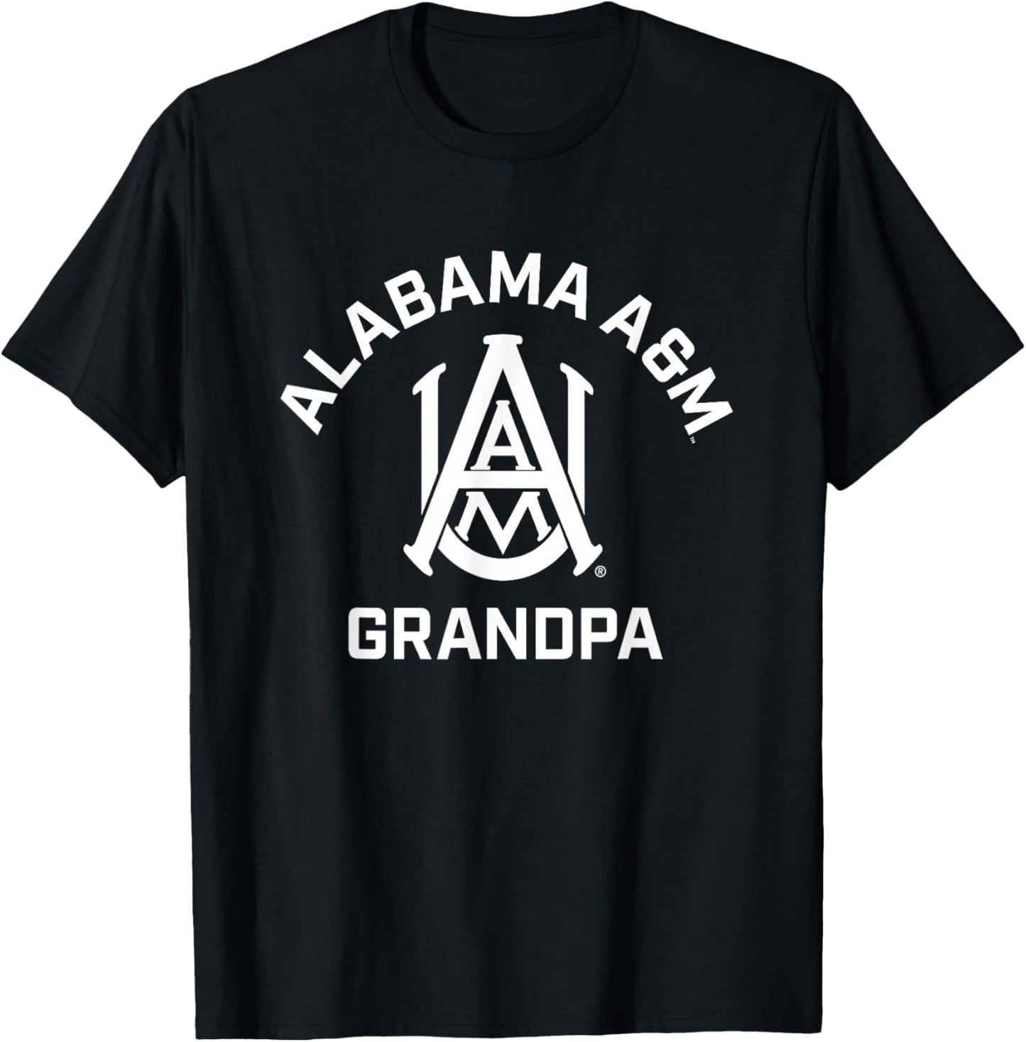 Alabama A&M University Bulldogs Arched Grandpa T-Shirt - T-Shirt | Black