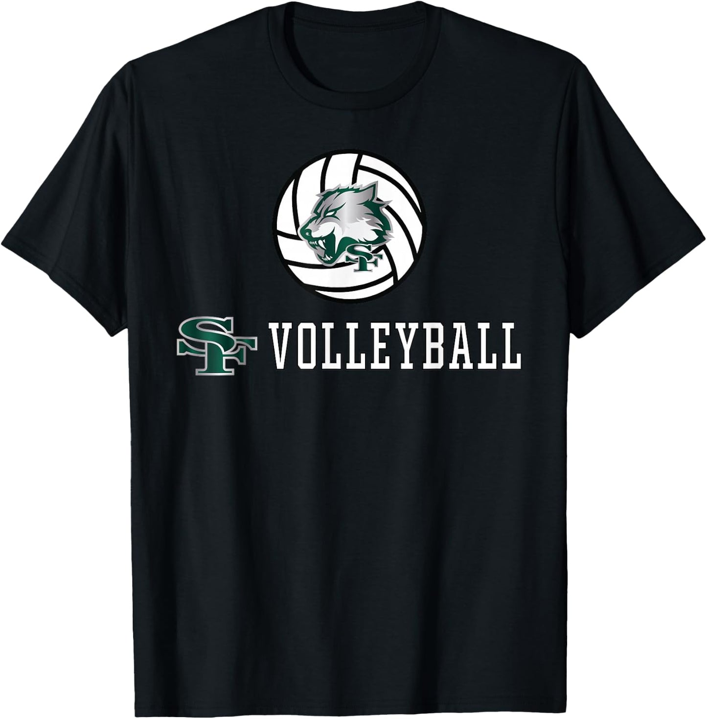 Santa Fe High School Wolves Volleyball T-Shirt - T-Shirt | Black