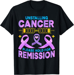 Chemo Uninstalling Cancer Chemotherapy T-Shirt - T-Shirt | Black