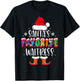 Santa's Favorite Waitress Funny Christmas Santa Gift T-Shirt - T-Shirt | Black