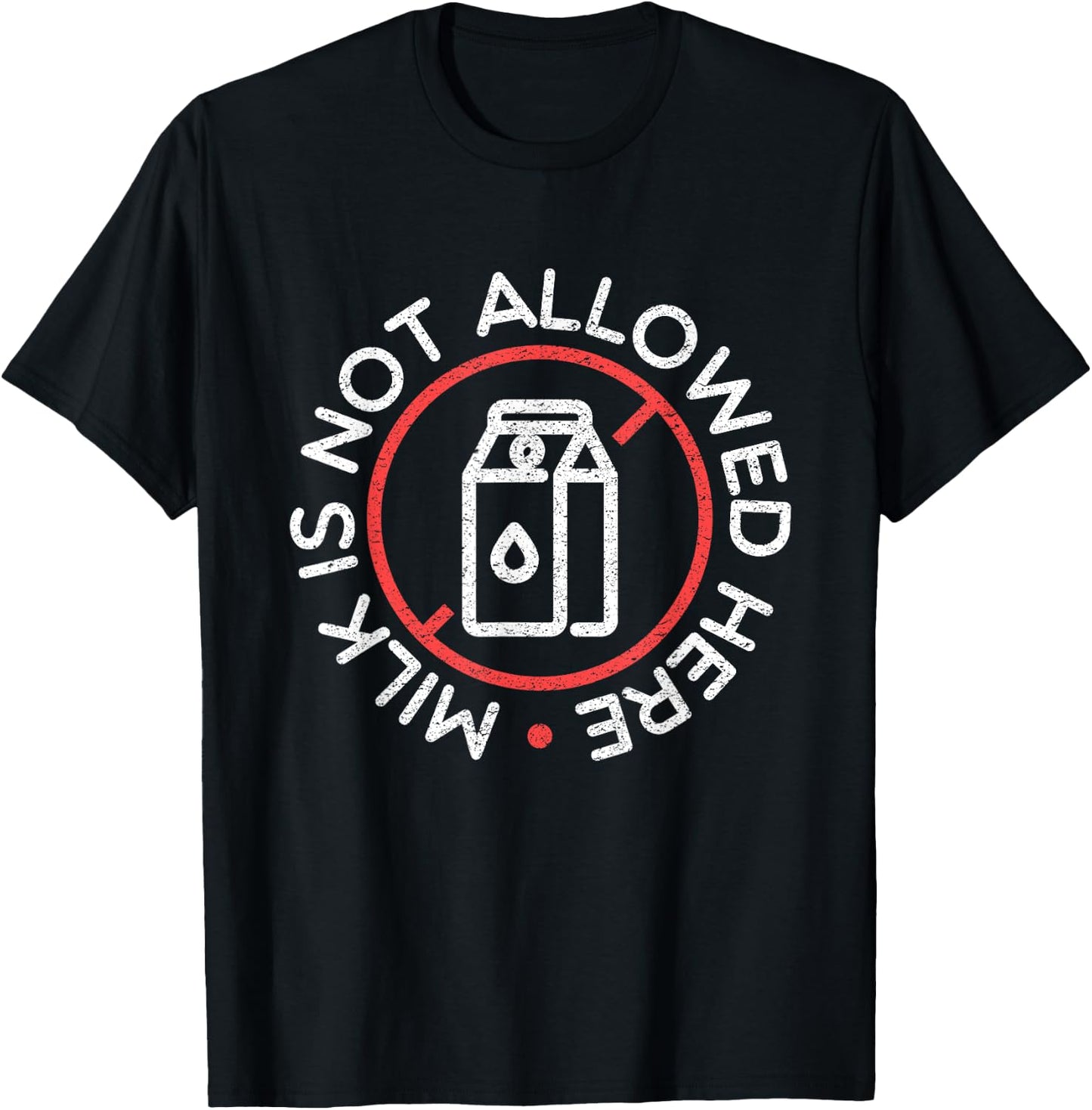Lactose intolerance lactose milk allergy intolerance T-Shirt - T-Shirt | Black