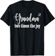 Grandma Squared Two TImes the Joy T-Shirt - T-Shirt | Black