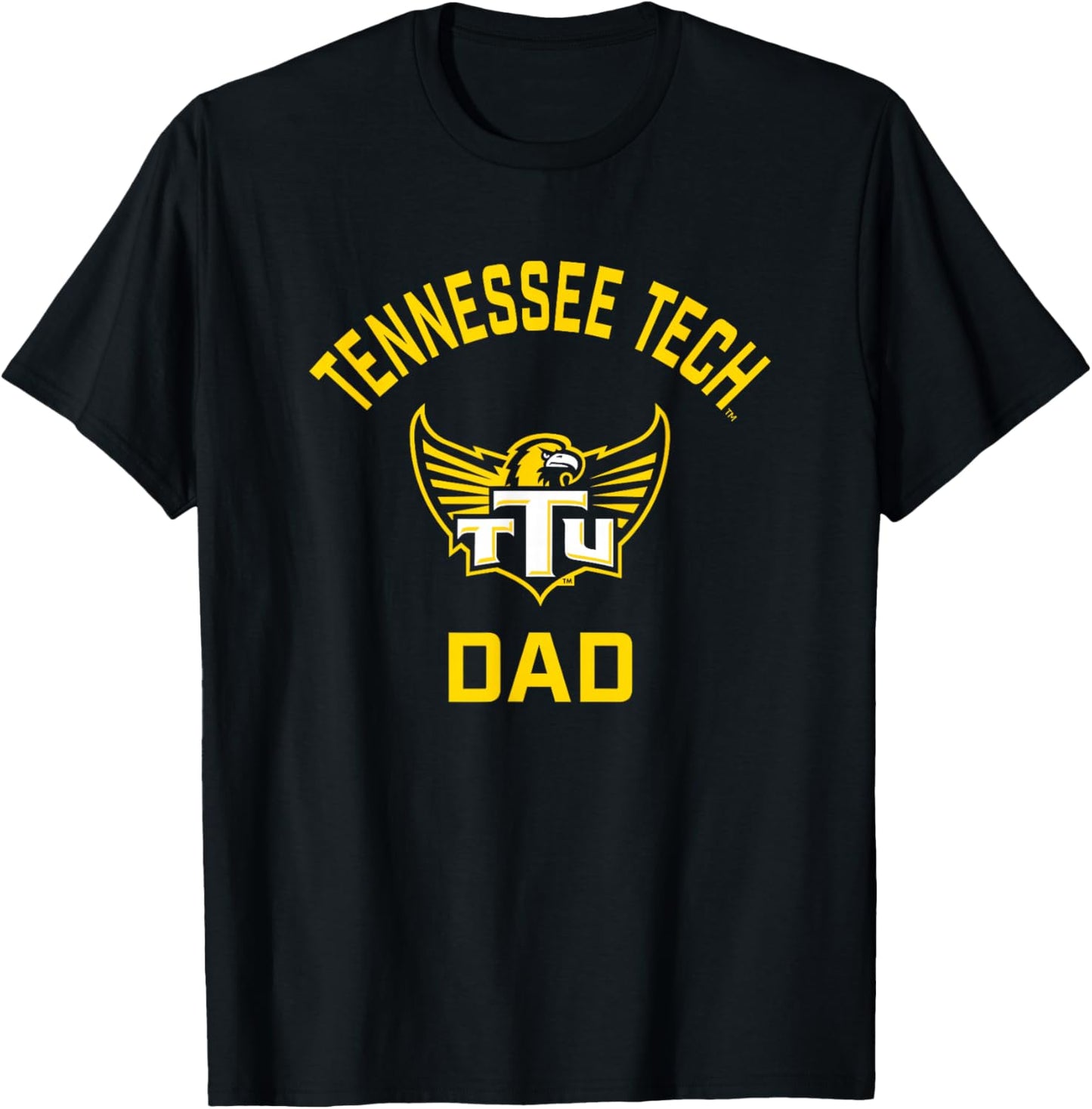 Tennessee Tech Golden Eagles Arched Dad T-Shirt - T-Shirt | Black