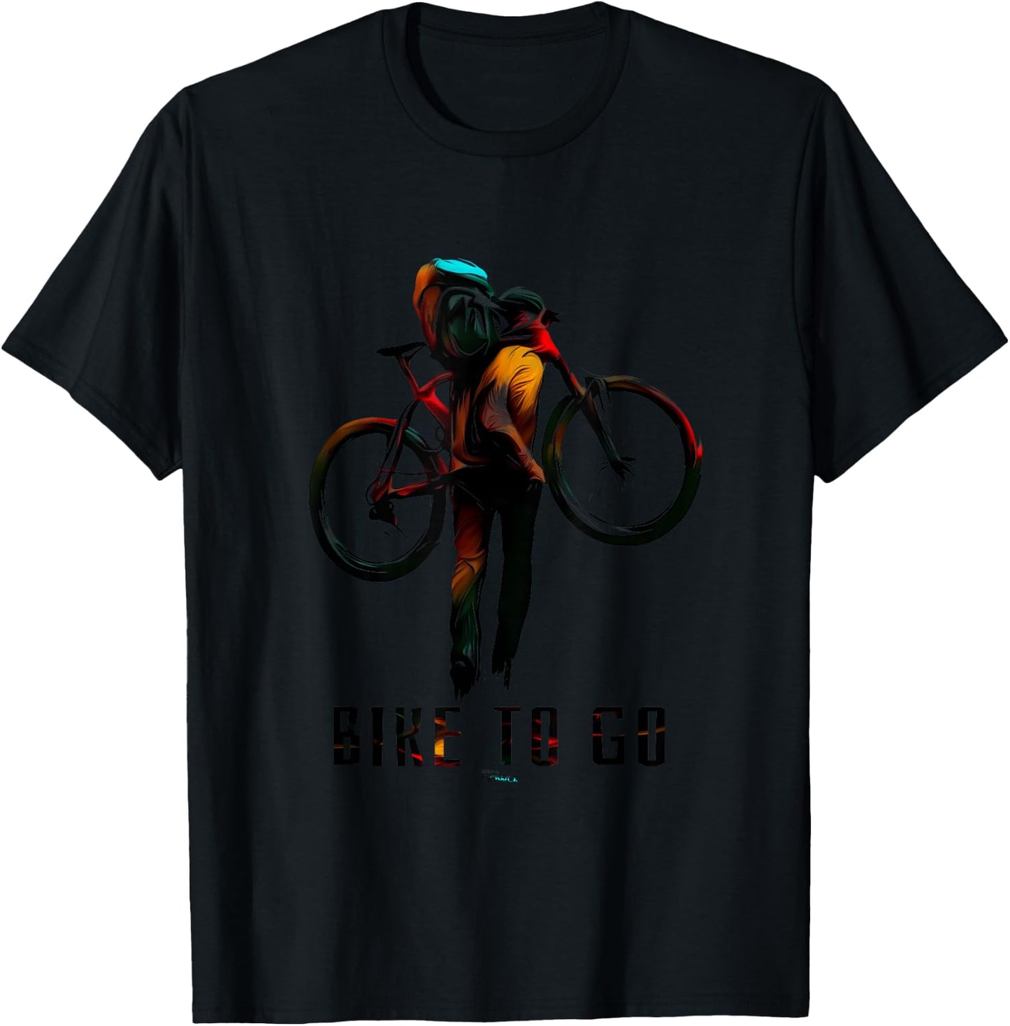 Cycling Racing Bicycle Motivation Funny Bike to Go Iii T-Shirt - T-Shirt | Black