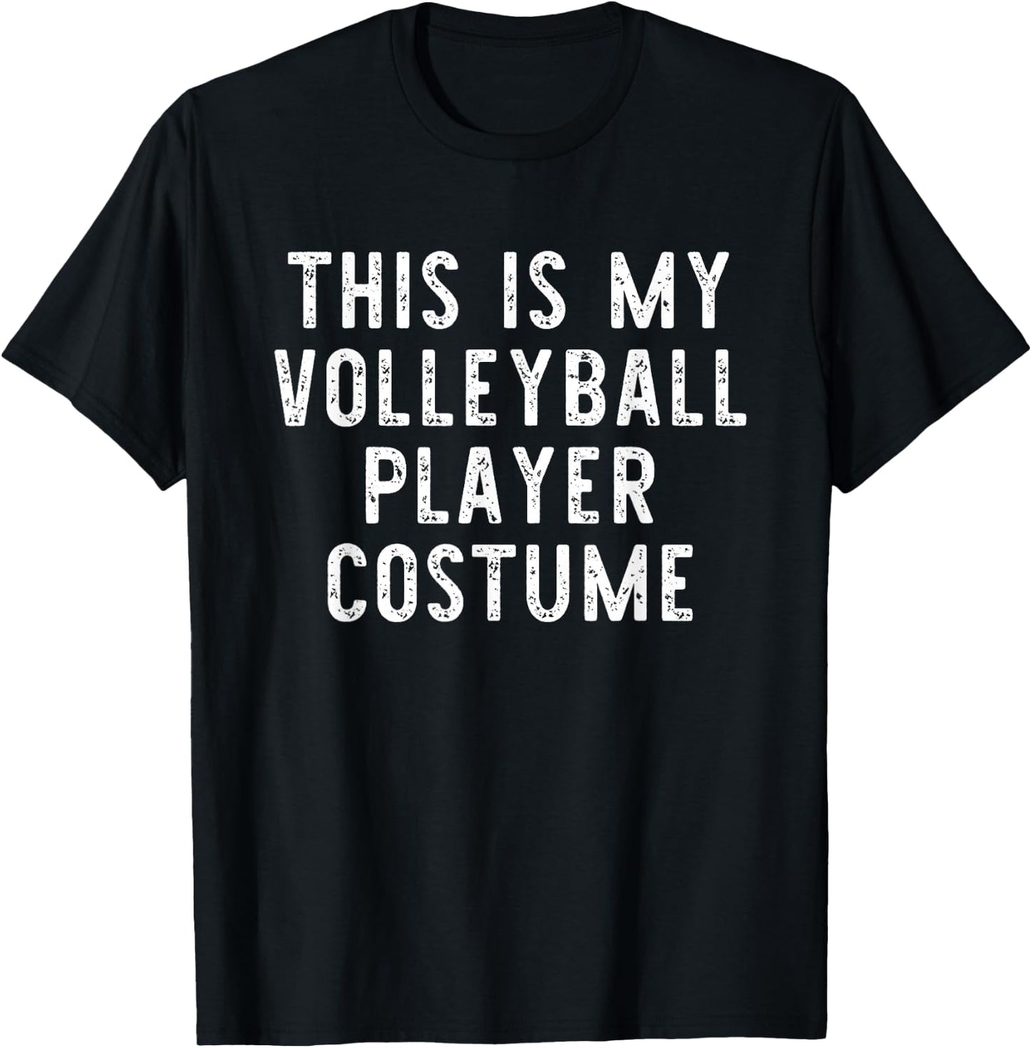 This Is My Volleyball Player Costume Halloween Simple Kids T-Shirt - T-Shirt | Black