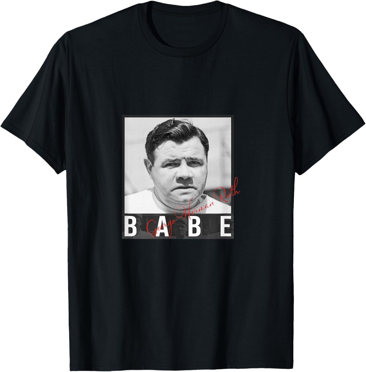Baseball_Babe Ruth_001 T-Shirt - T-Shirt | Black