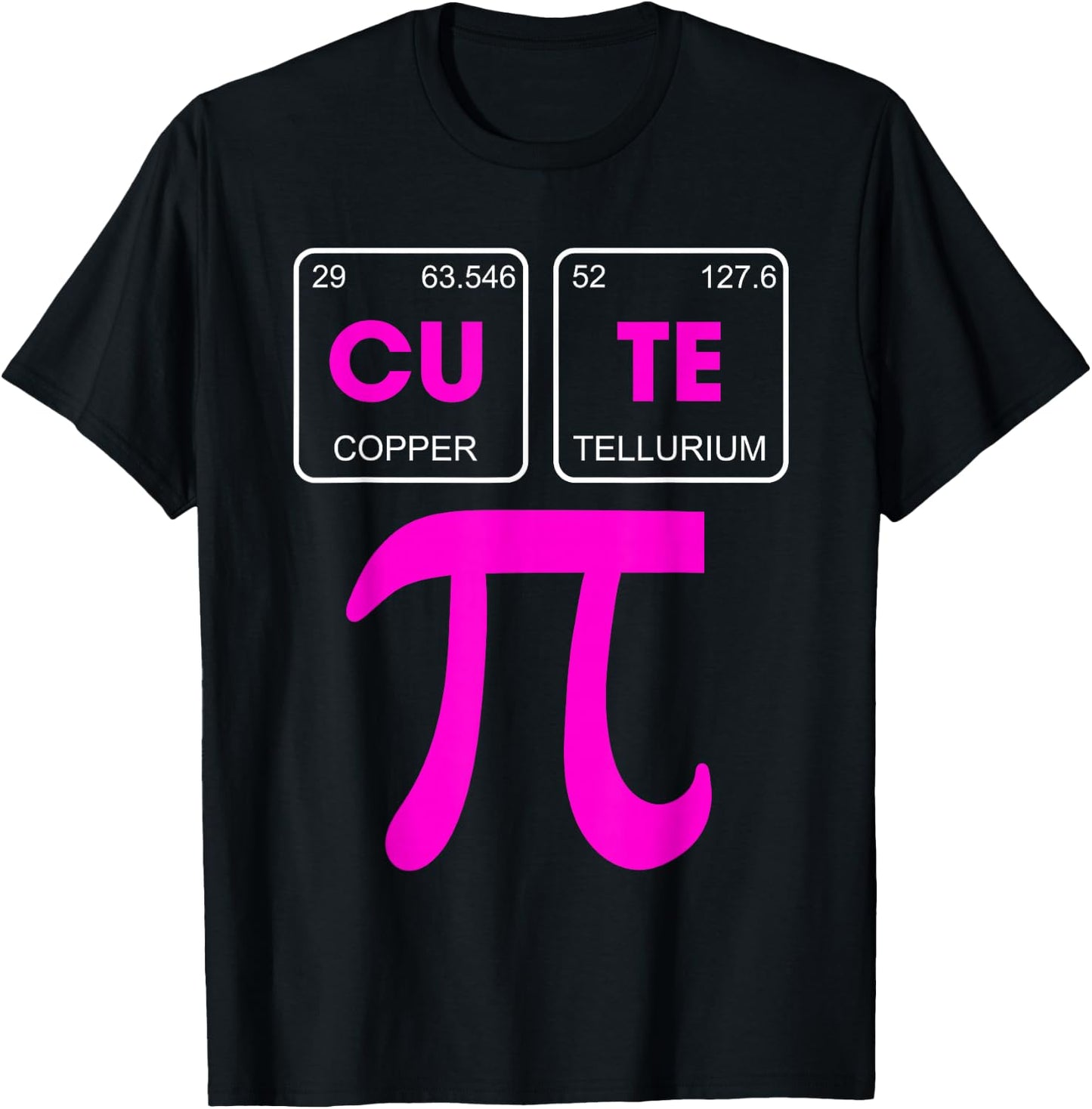 Funny Pi Day 3.14 Pi Math Science Periodic Table Pun Teacher T-Shirt - T-Shirt | Black