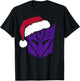 Transformers Christmas Decepticons Santa Hat Logo T-Shirt - T-Shirt | Black