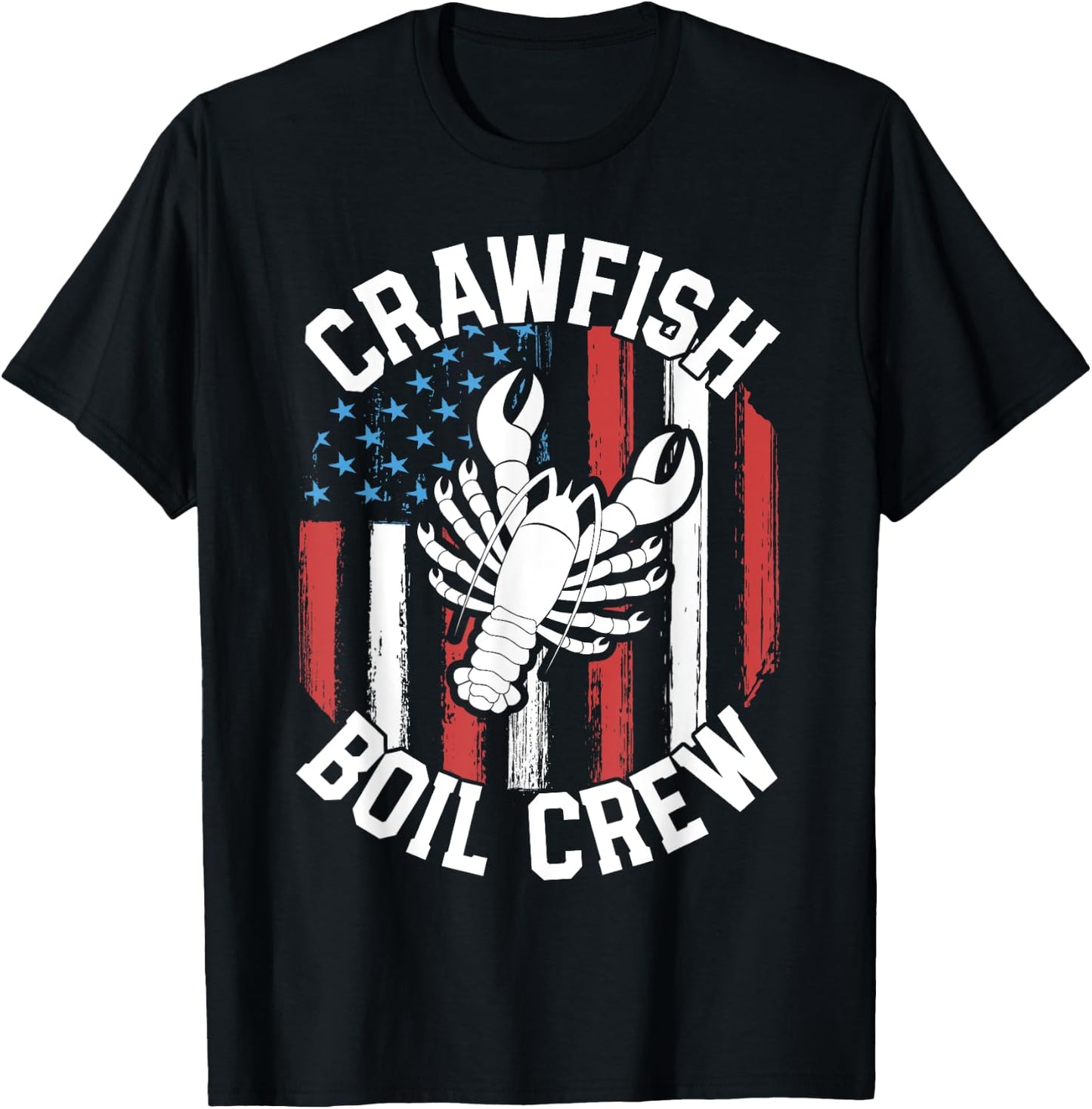 Crawfish Boil Crew Funny Cajun Shirts Mardi Gras T-Shirt - T-Shirt | Black