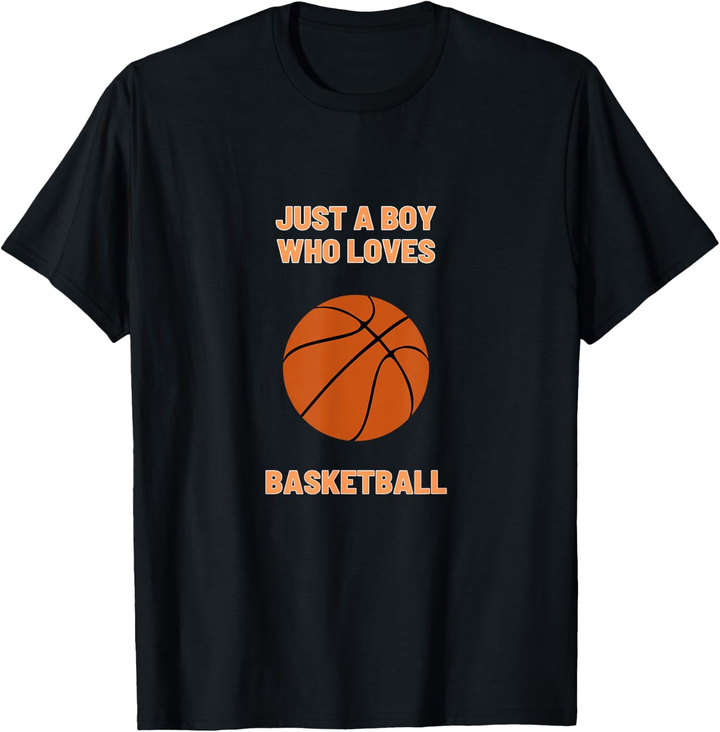 Just A Boy Who Loves Basketball Toddler Basketball Player T-Shirt - T-Shirt | Black
