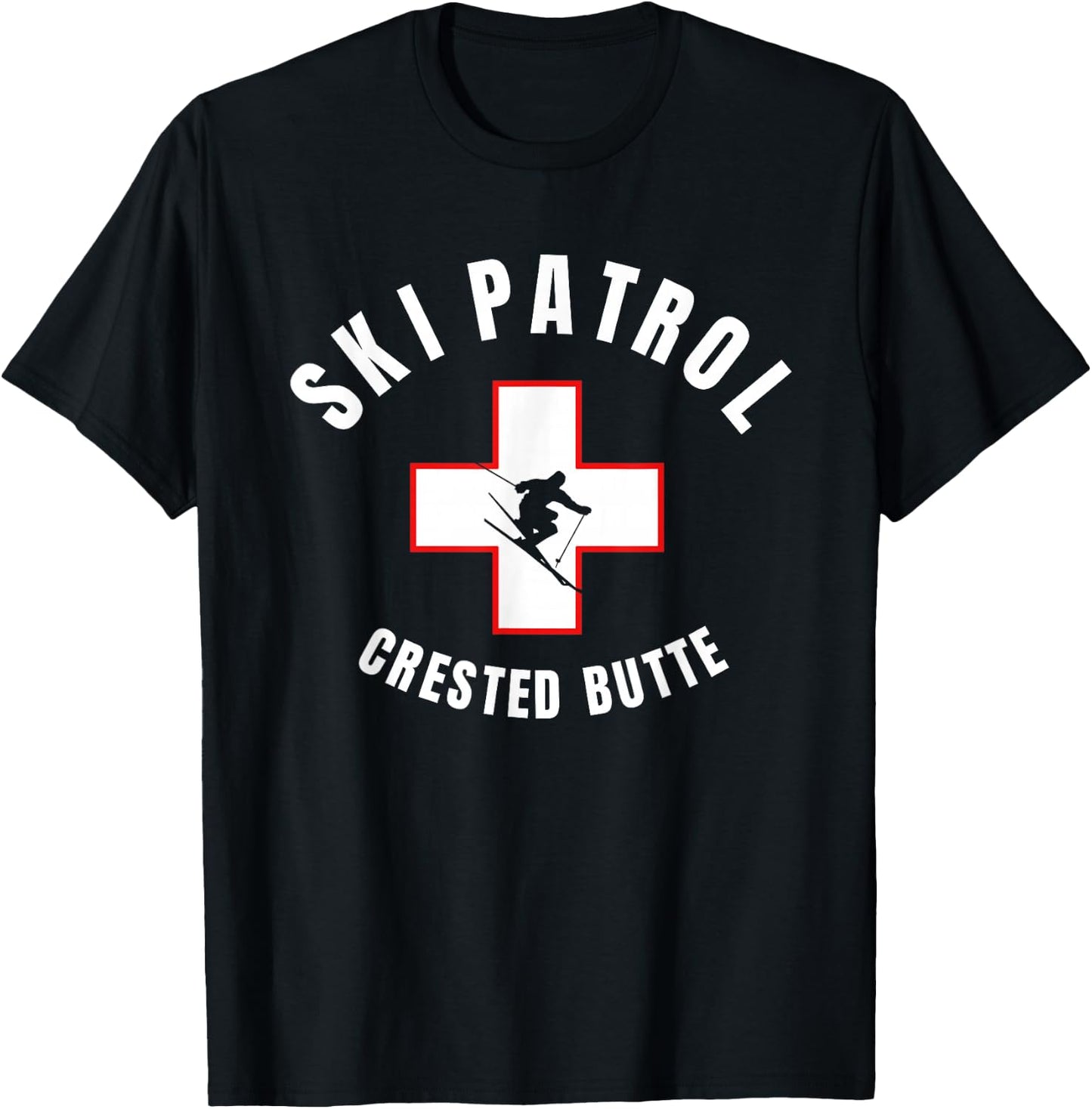 Crested Butte Colorado Ski Patrol T-Shirt - T-Shirt | Black
