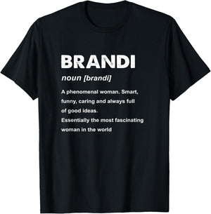 Brandi Name T-Shirt - T-Shirt | Black