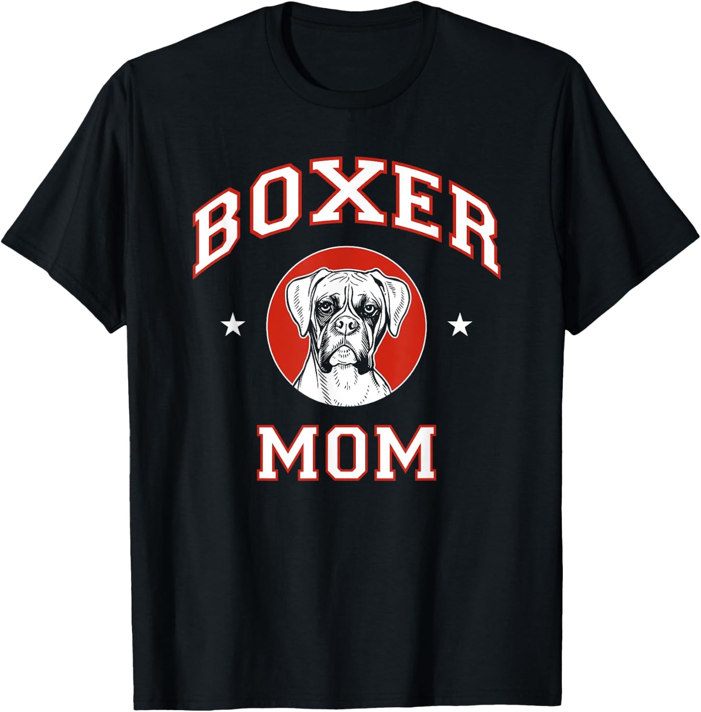 Boxer Mom Dog Mother Men Women Girls Kids T-Shirt - T-Shirt | Black