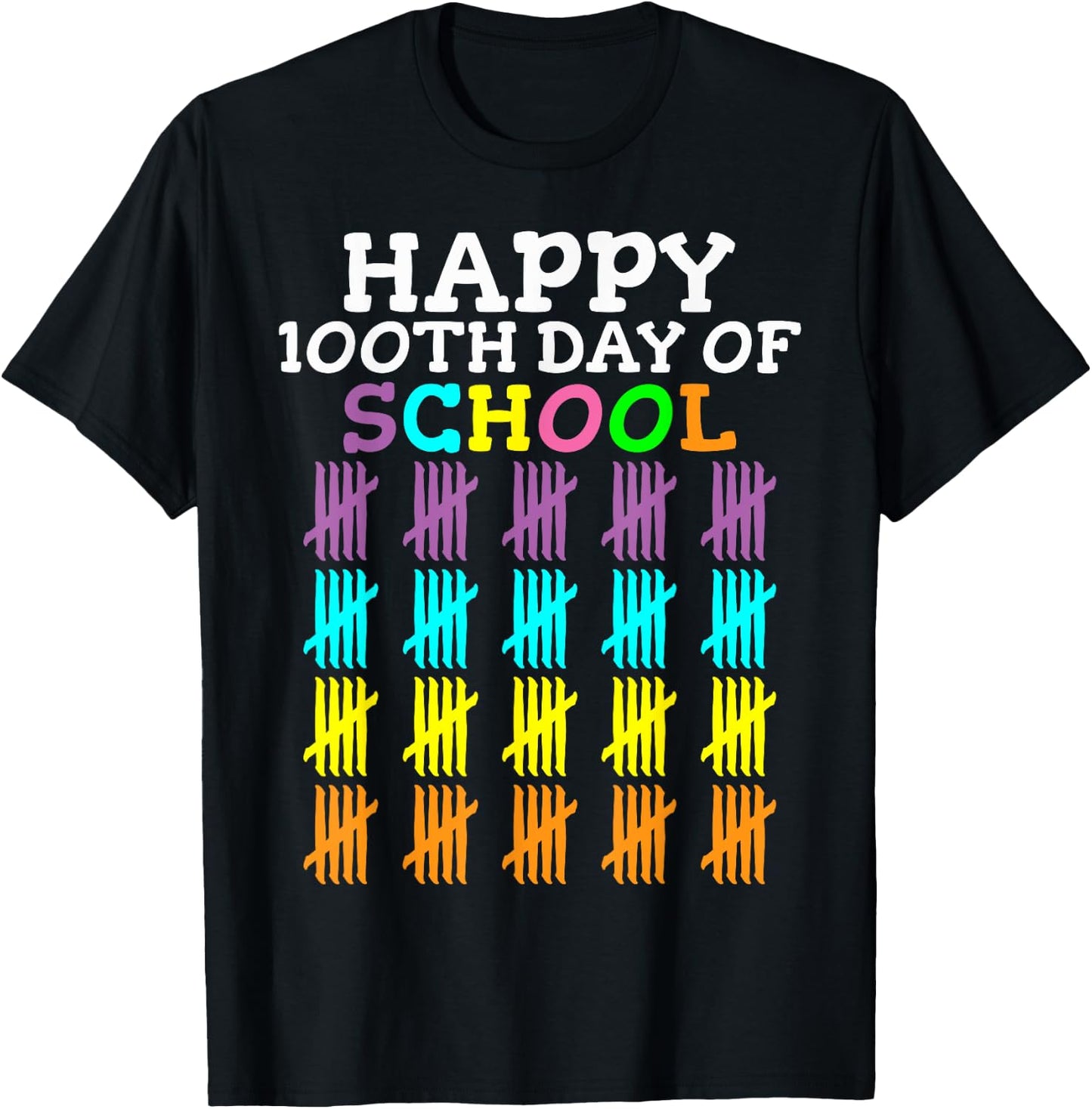 100 Days Of School Student Teacher T-Shirt - T-Shirt | Black