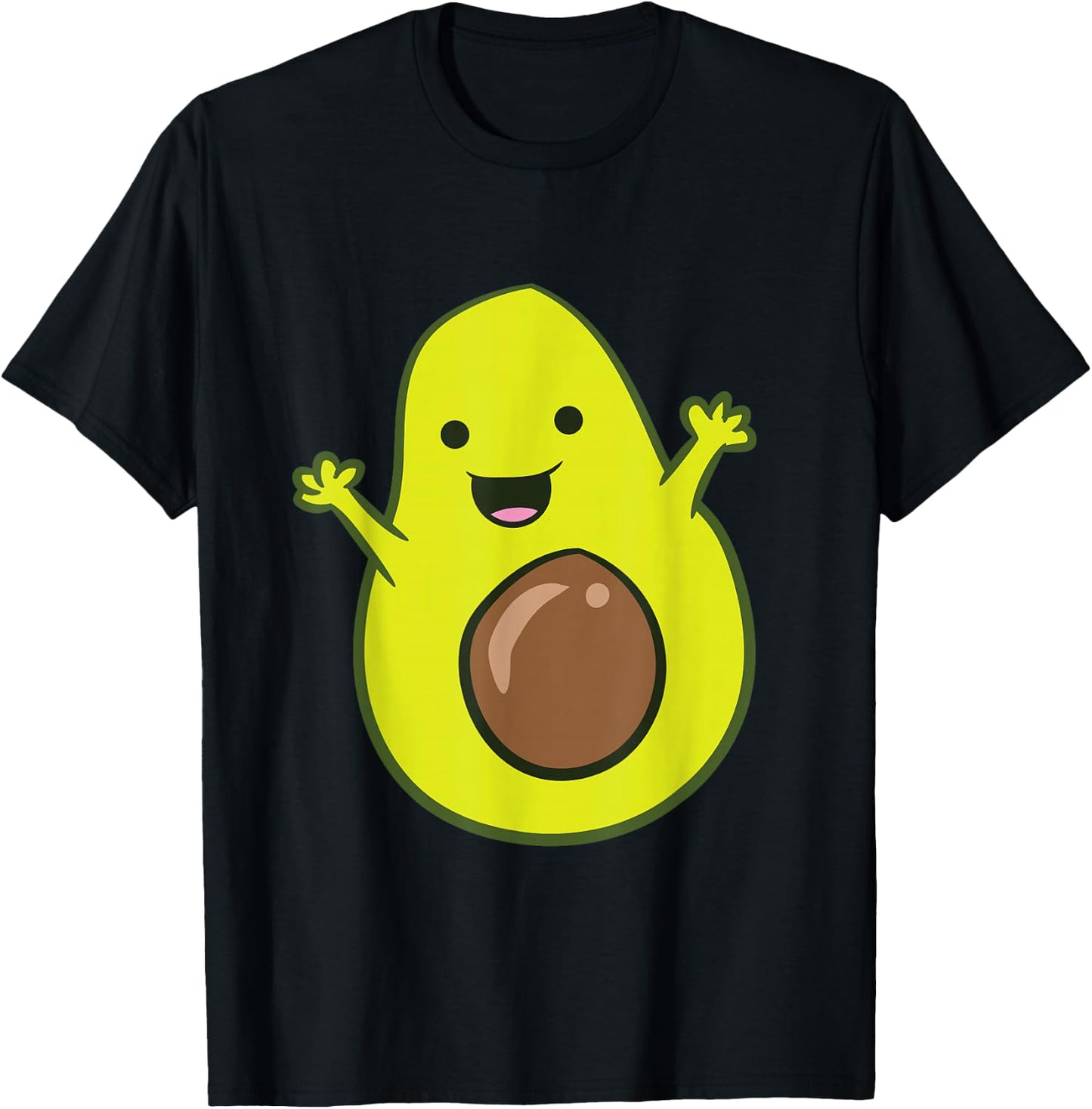 Avocado Costume Funny Avocado Halloween Costume Kids Avocado T-Shirt - T-Shirt | Black