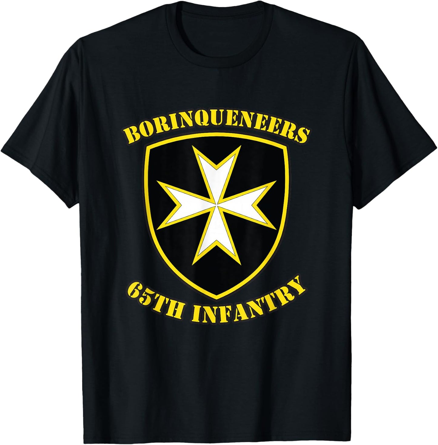 Borinqueneers 65th Infantry T-Shirt - T-Shirt | Black