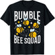 Bumble Bee Squad Beekeeper Bees Shirt Friends Gift T-Shirt - T-Shirt | Black