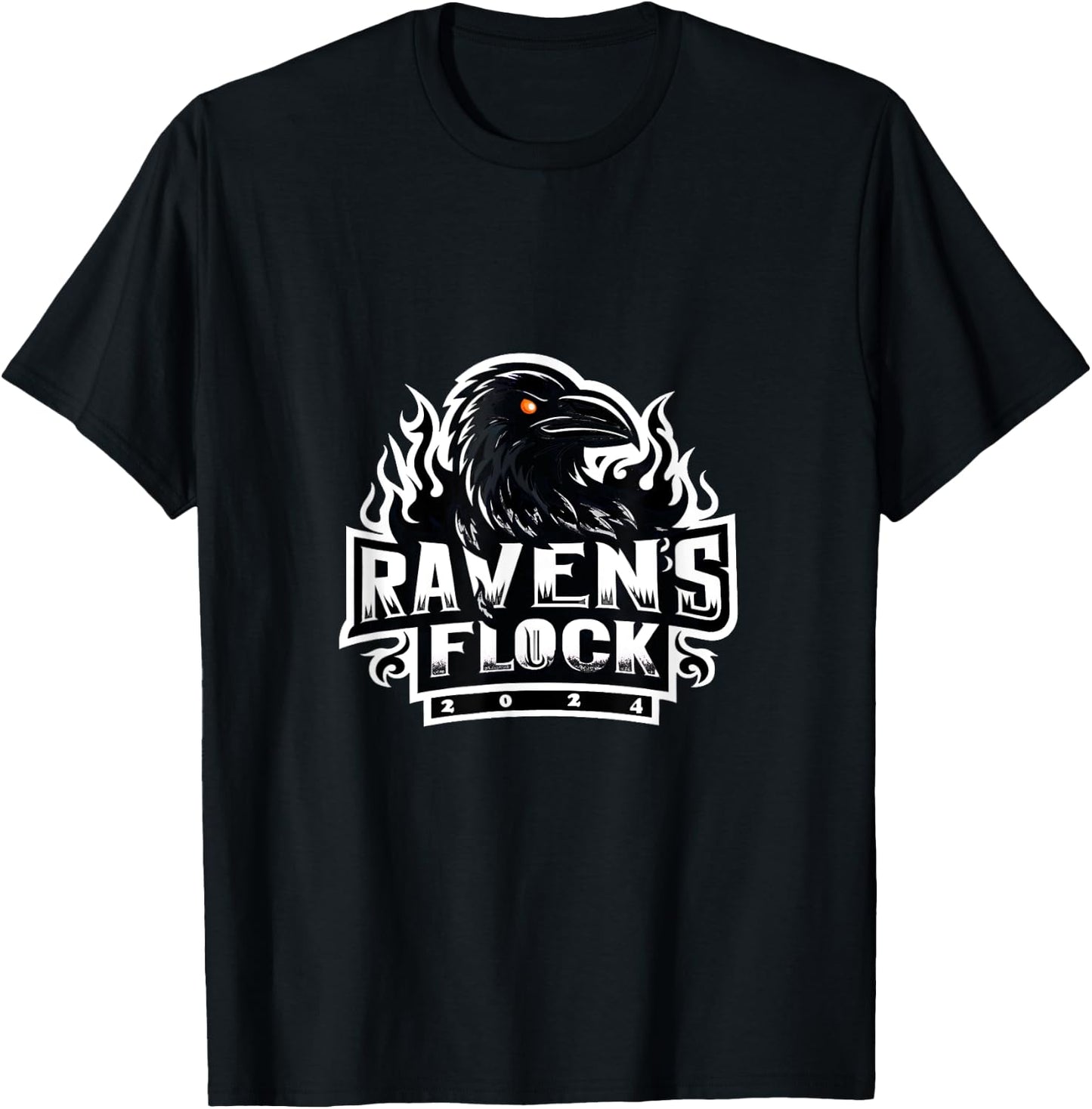 Ravens Flock T-Shirt - T-Shirt | Black