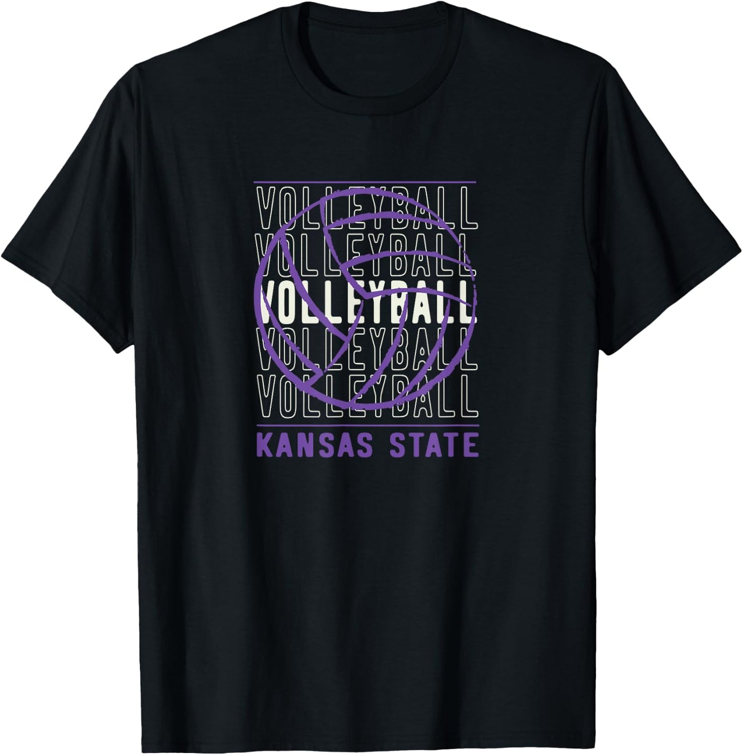 Volleyball Kansas State T-Shirt - T-Shirt | Black