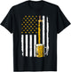 Pouring Beer American Flag Vintage 4th of July Craft Brewery Men T-Shirt - T-Shirt | Black