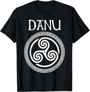 Danu Ancient Celtic Goddess of Mothers and Earth T-Shirt - T-Shirt | Black
