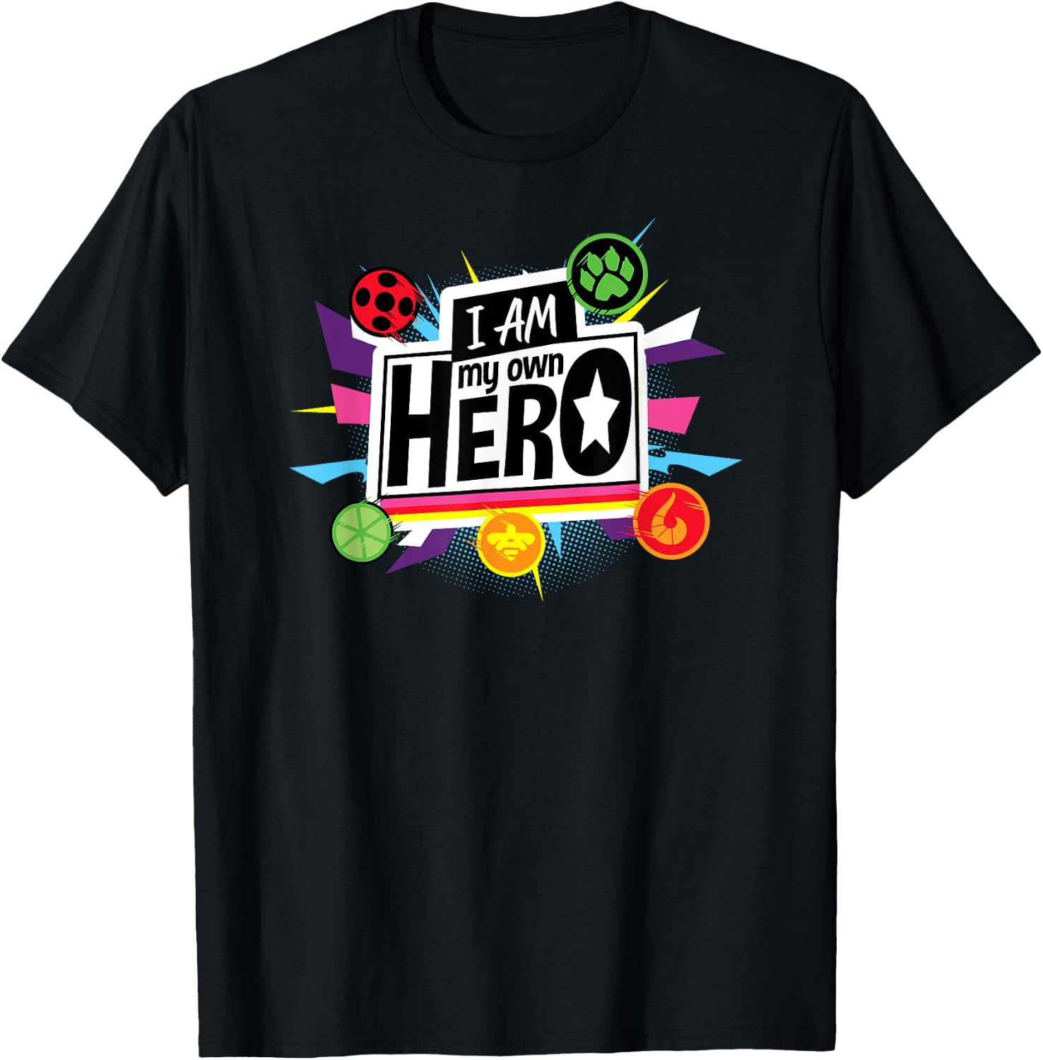 Miraculous Collection My Own Hero T-Shirt - T-Shirt | Black