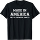 MADE IN AMERICA WITH CHINESE PARTS China USA T-Shirt - T-Shirt | Black