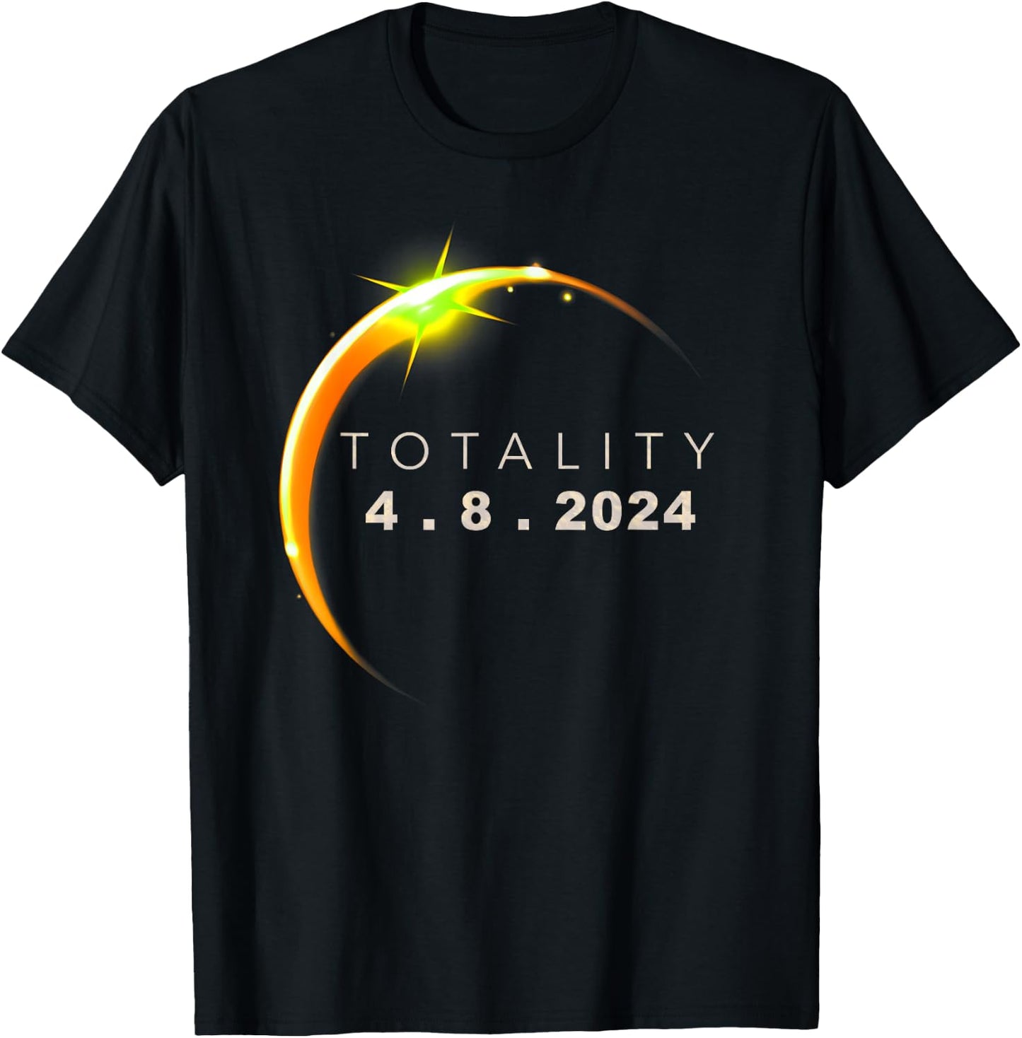 Total Solar 2024 Eclipse T-Shirt - T-Shirt | Black