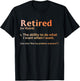 Retirement Design Women Retired Retiree Retirement T-Shirt - T-Shirt | Black