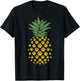 Hawaiian Island Pineapple Dog Paw Print, Dog Lovers Gift T-Shirt - T-Shirt | Black