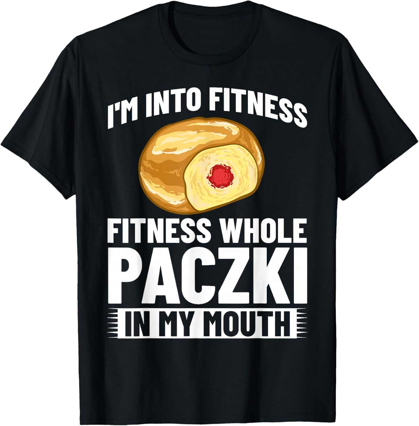 Paczki Polish Donut Poland Dessert T-Shirt - T-Shirt | Black