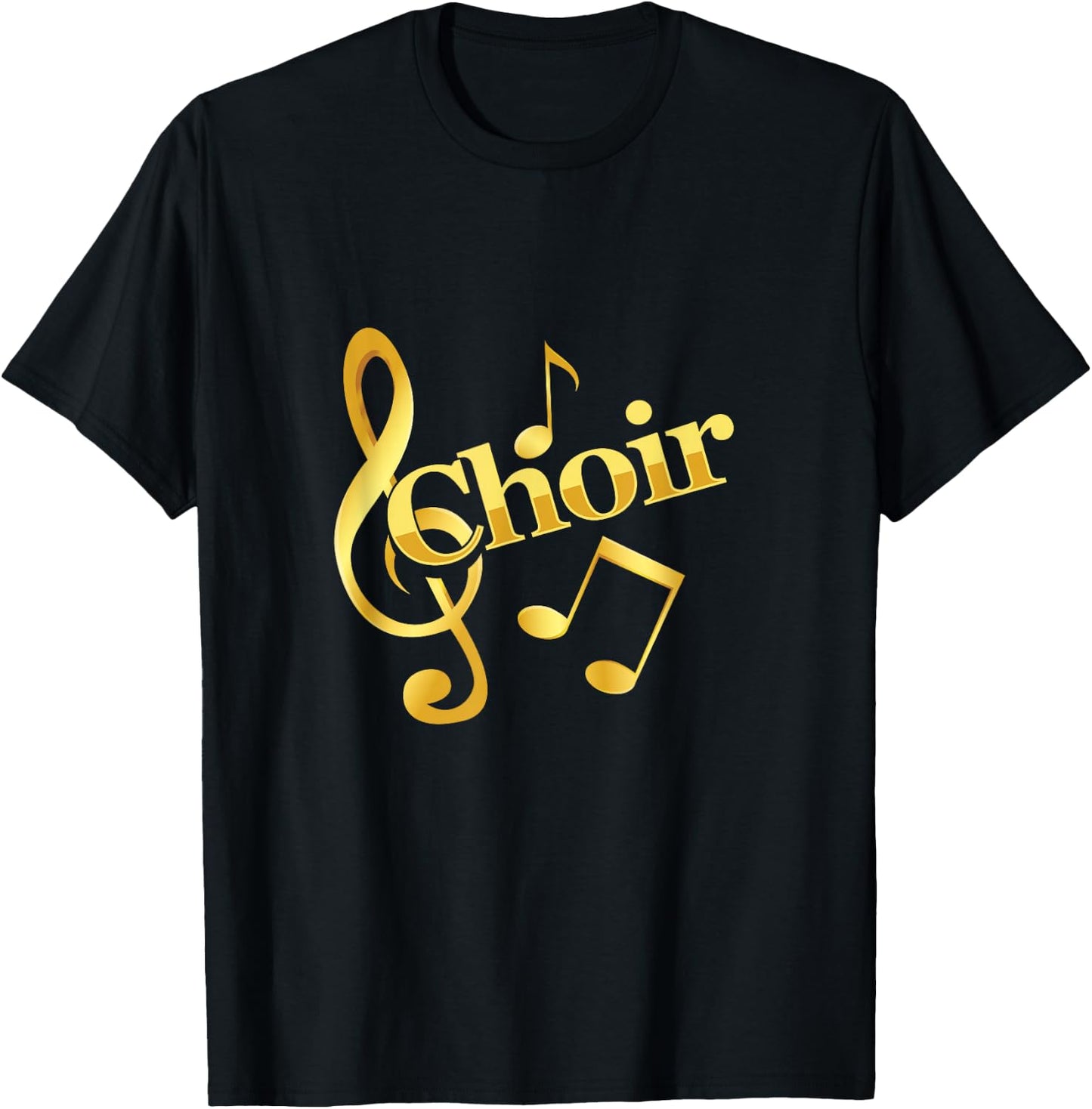 Vocalist Chorus Choir Vocals Singer Notes Music Tenor Song T-Shirt - T-Shirt | Black