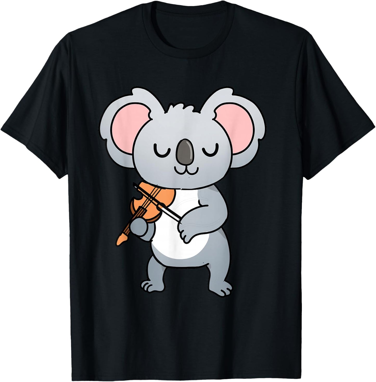 Koala Playing Violin T-Shirt - T-Shirt | Black