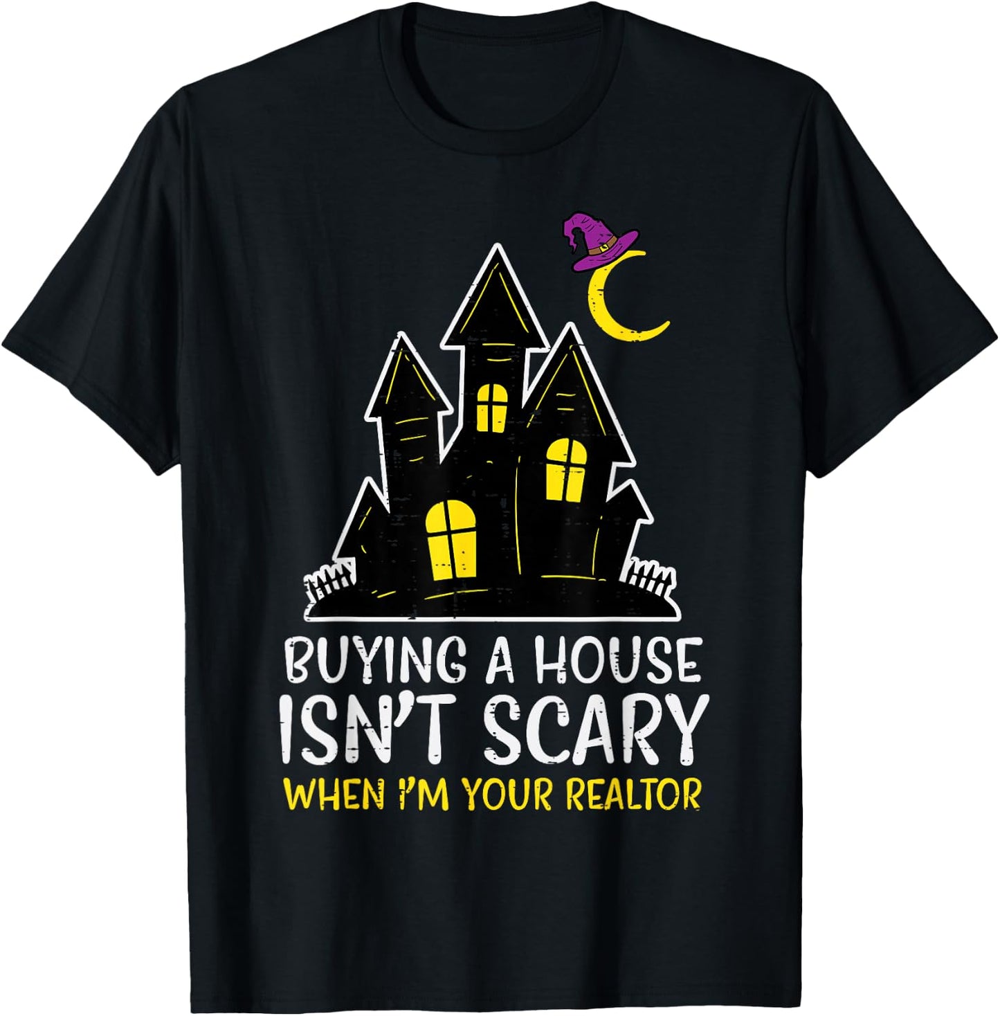 Halloween Realtor Buying House Isnt Scary Costume Women Men T-Shirt - T-Shirt | Black