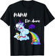 Mama I'm Done Funny Poop Rainbow Unicorn Pooped Toilet T-Shirt - T-Shirt | Black