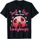 Kids Ladybug Just a Girl Who Loves Ladybugs T-Shirt - T-Shirt | Black