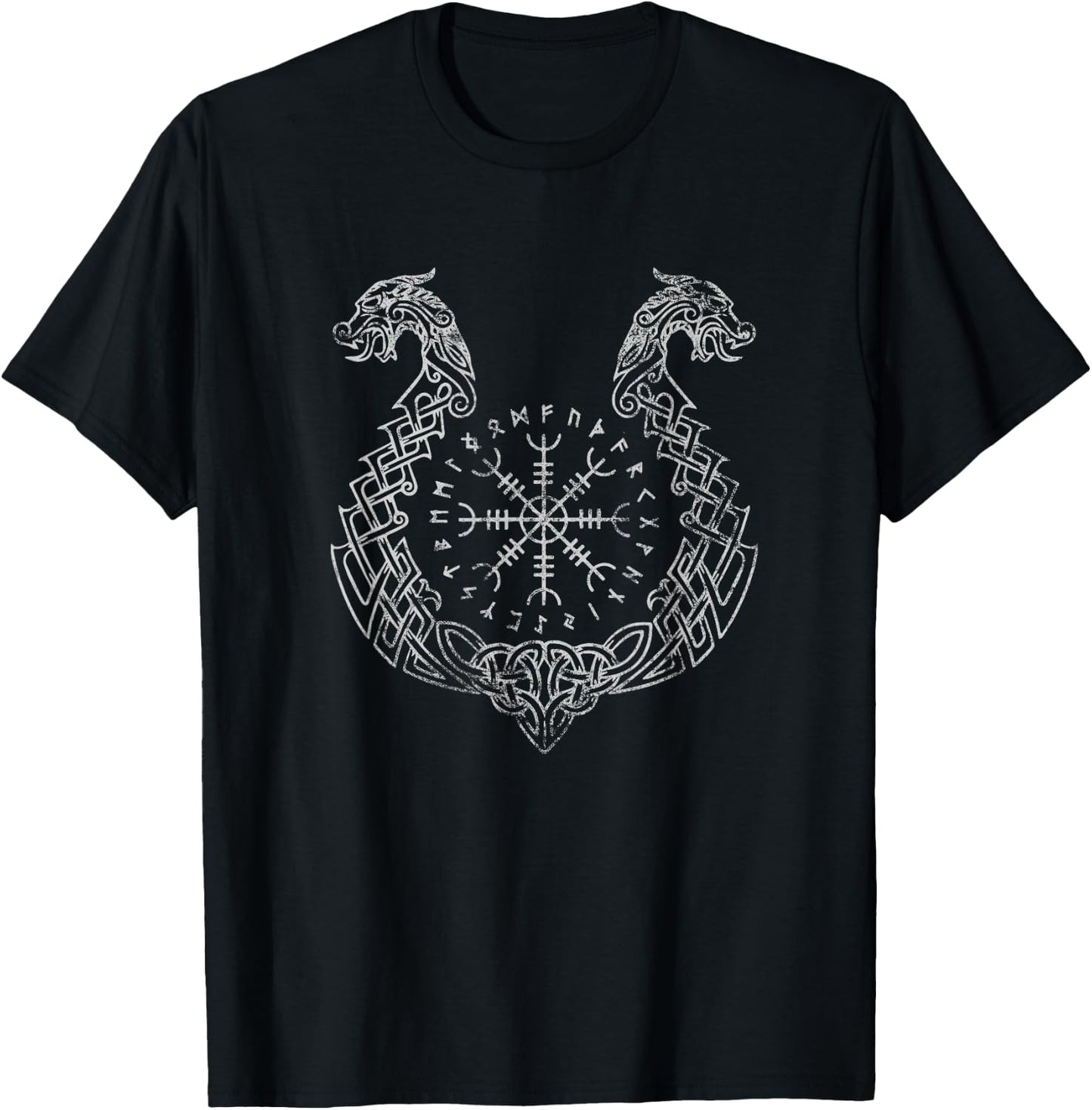Nordic Viking Battle Folklore Iceland T-Shirt - T-Shirt | Black