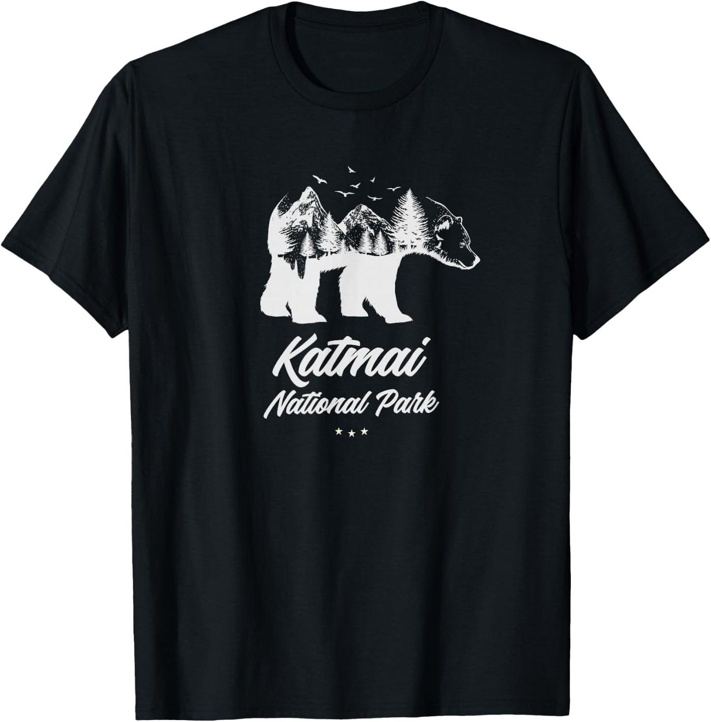 Katmai Reminder - National Park Bear Souvenir T-Shirt - T-Shirt | Black