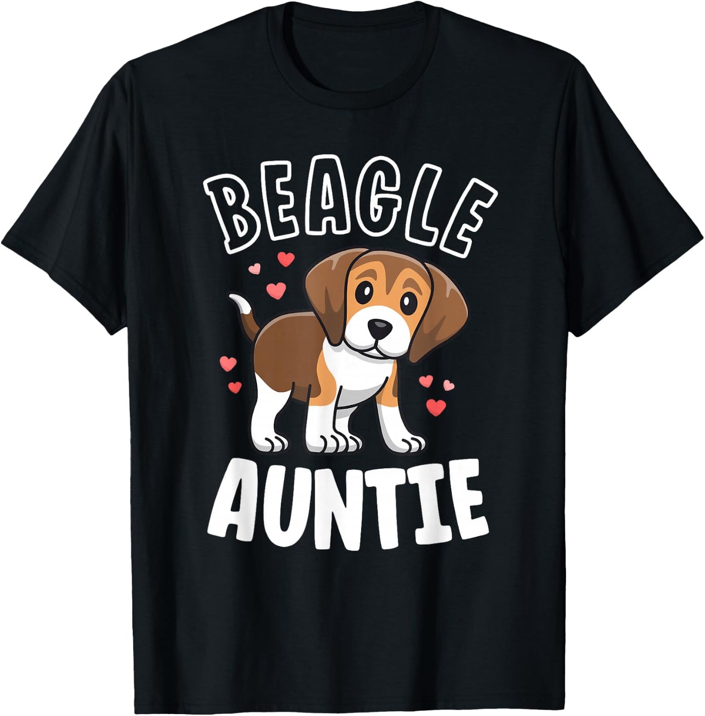 Beagle Aunt Gift Dog Love My Beagle Auntie Shirt Women T-Shirt - T-Shirt | Black