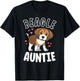 Beagle Aunt Gift Dog Love My Beagle Auntie Shirt Women T-Shirt - T-Shirt | Black