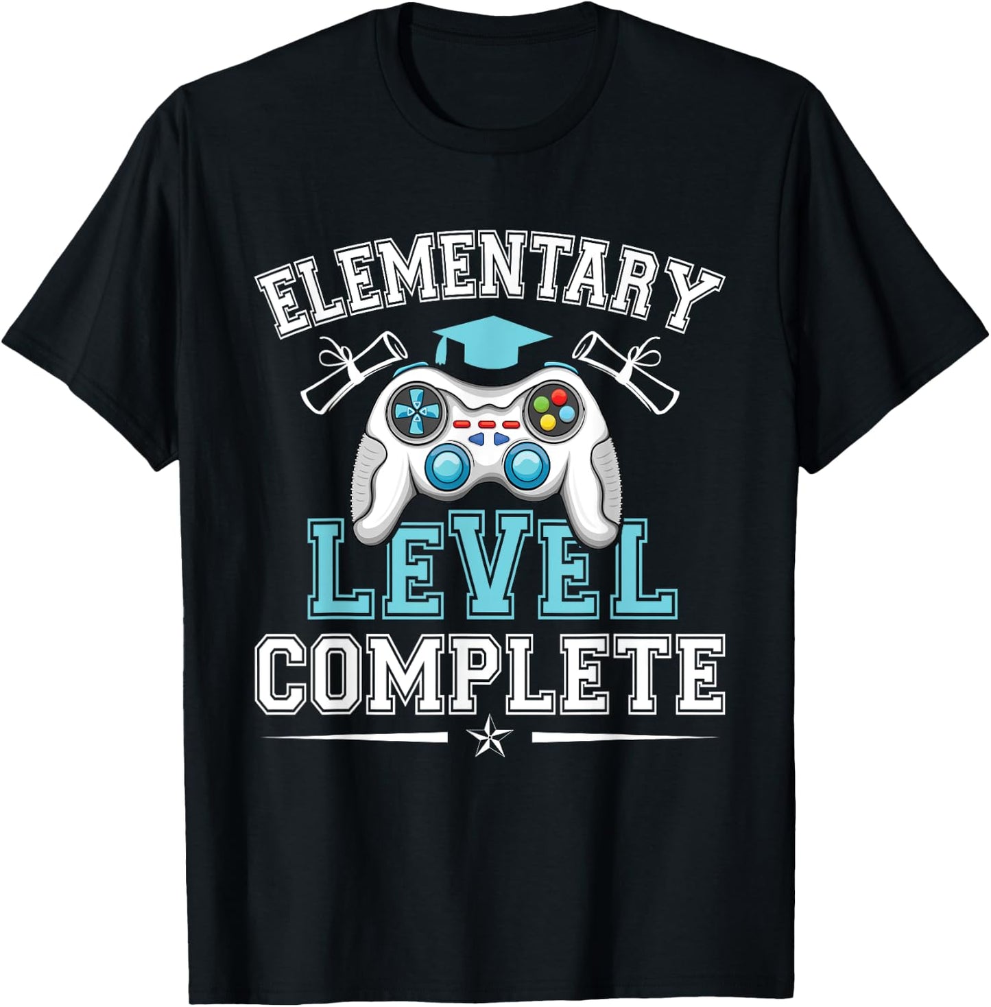 Elementary Level Complete Graduation 2025 Class Elementary T-Shirt - T-Shirt | Black